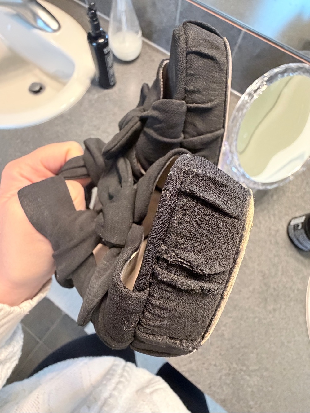 Prada Black Knotted High Heel Sandals - Women - Picture 7 of 9